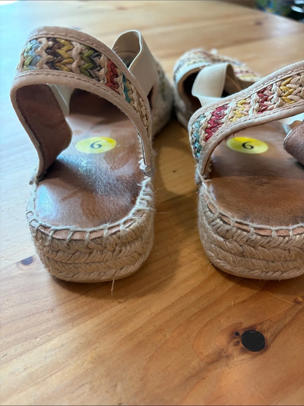 Multicolor Woven Espadrille Slingback Flats - Women